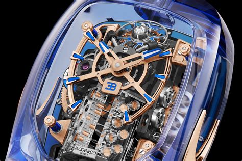 Bugatti Chiron watch engine